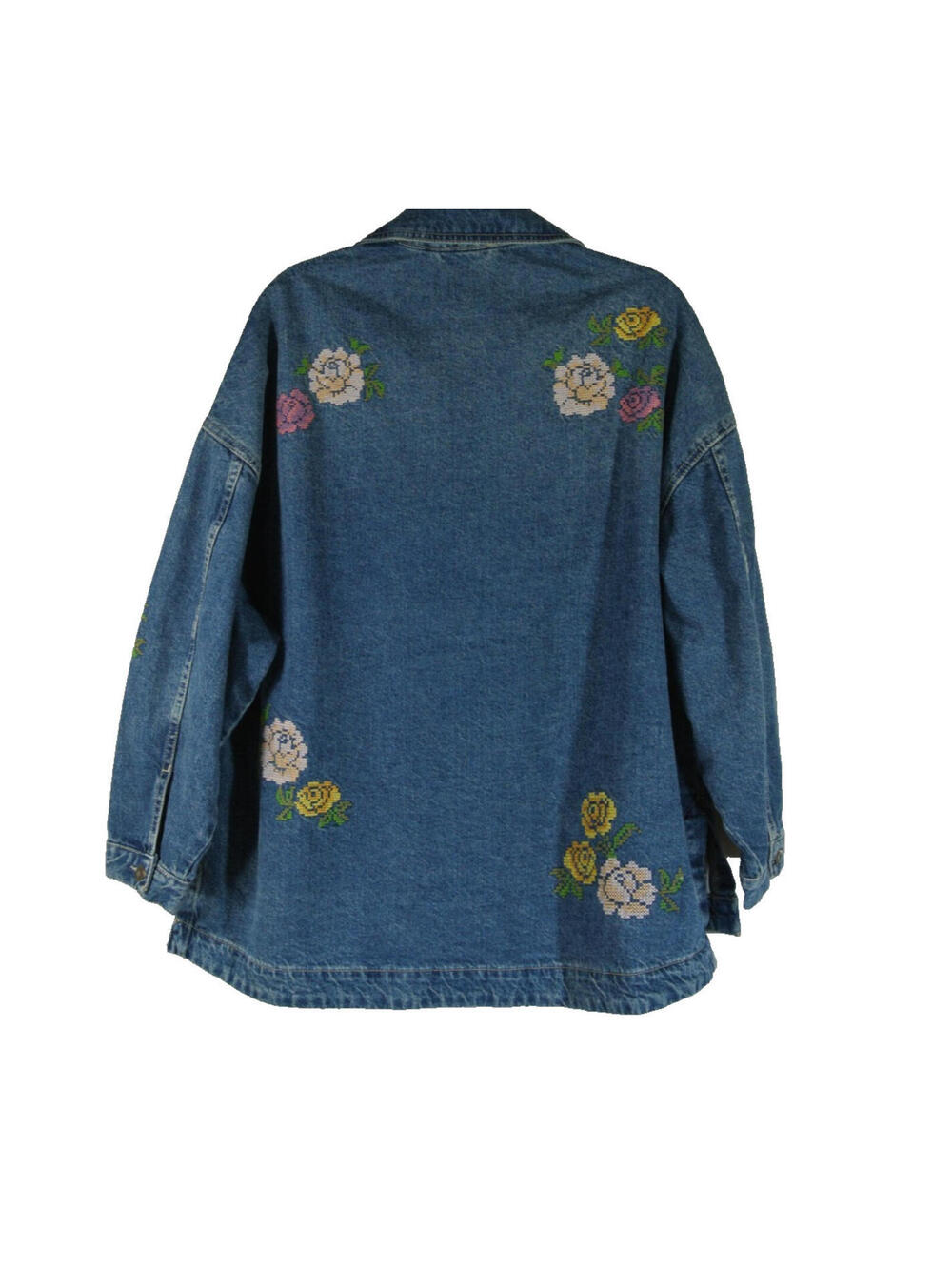 NEW, Free people Madison City Embroidered Jacket in Cowboy Sz S #SJ2338 - Picture 6 of 9